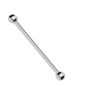 14g 1.5" implant titanium internally threaded industrial ear cartilage barbell style 88888-413