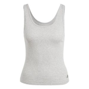 adidas women's tank top, heather grey, s