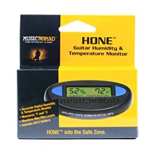 MusicNomad HONE - Guitar Hygrometer - Humidity & Temperature Monitor (MN312)