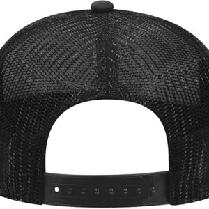 Cash Pro Shops Men's Trucker Hat Mesh Cap - Premium Low Crown - One Size Fits All Snapback Closure - Great for Hunting & Fishing (Black)