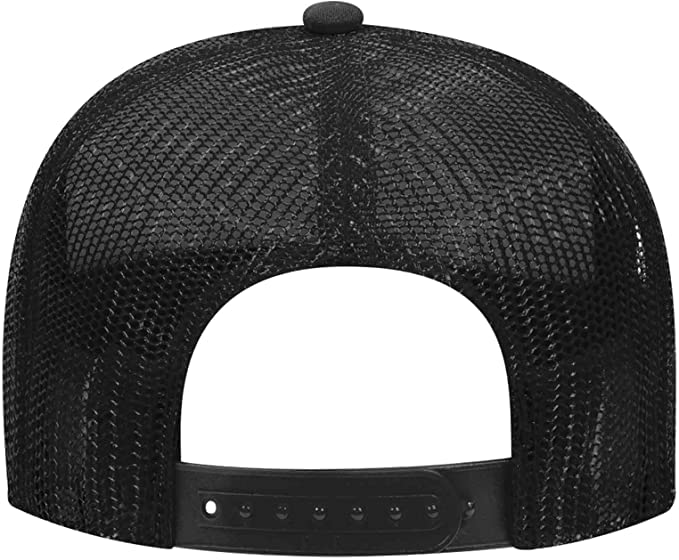 Cash Pro Shops Men's Trucker Hat Mesh Cap - Premium Low Crown - One Size Fits All Snapback Closure - Great for Hunting & Fishing (Black)