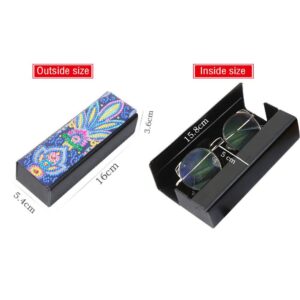 KACASHIP DIY 5D Diamond Painting Sun Glasses Case Storage Box Mandala Pattern Festival Birthday Gift for Adult Women Kids Handwork (2 Pack)