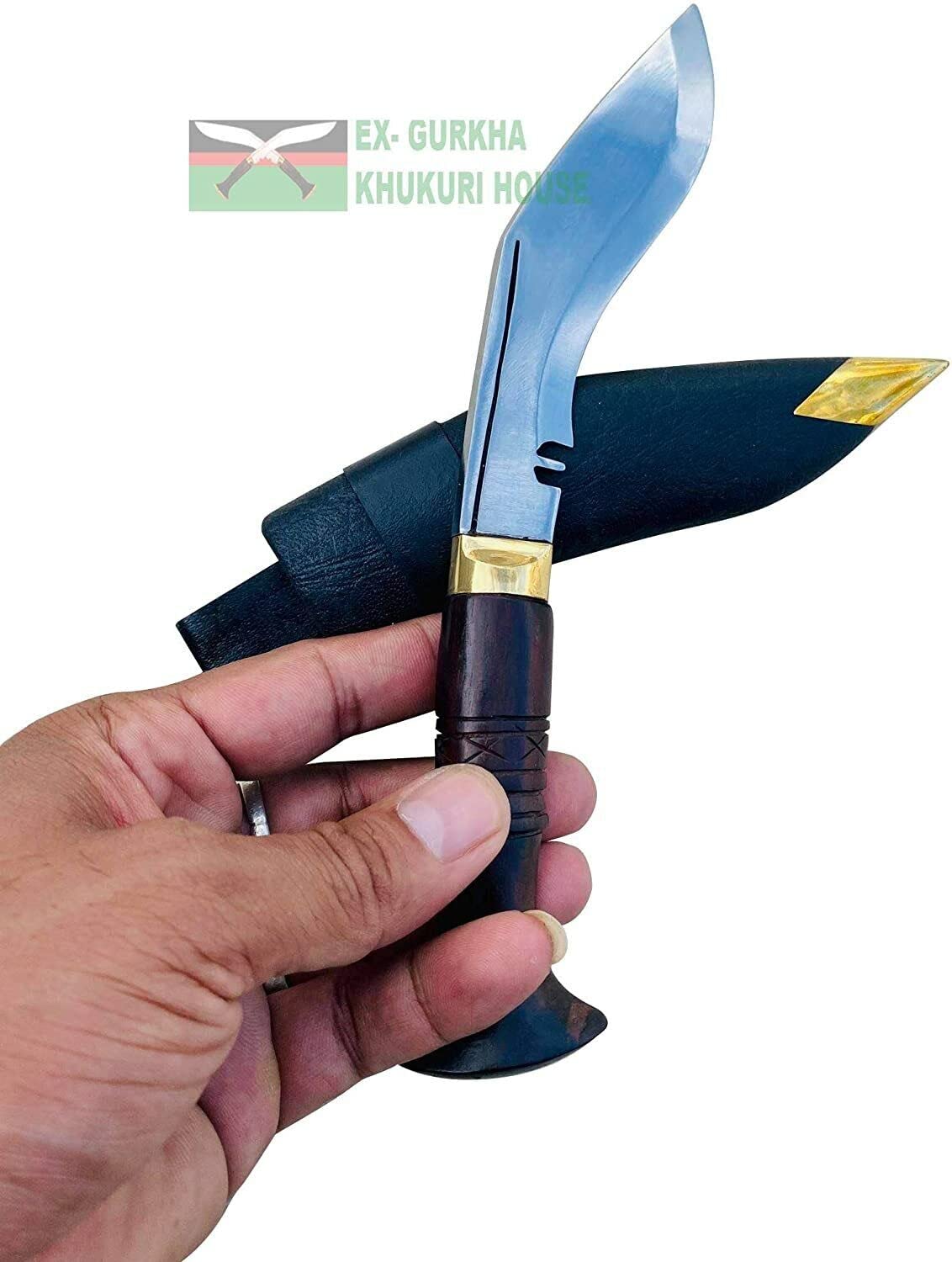 5" Blade Biltong Kukri - Carbon Steel Hand Forged Blade Kitchen Knives - EGKH Factory Outlet in Nepal - Ready to use - Balance water tempered Sharpen Edge Khukuri