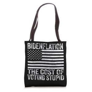 funny definition bidenflation the cost of voting stupid tote bag