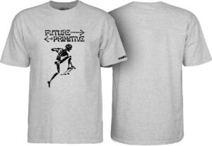 powell peralta skateboards future primitive t-shirt athletic heather xx-large