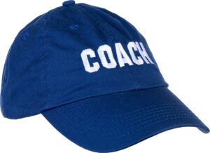 ann arbor t-shirt co. coach | royal blue coaching baseball hat, men & women team cap - (royal, dadhat)