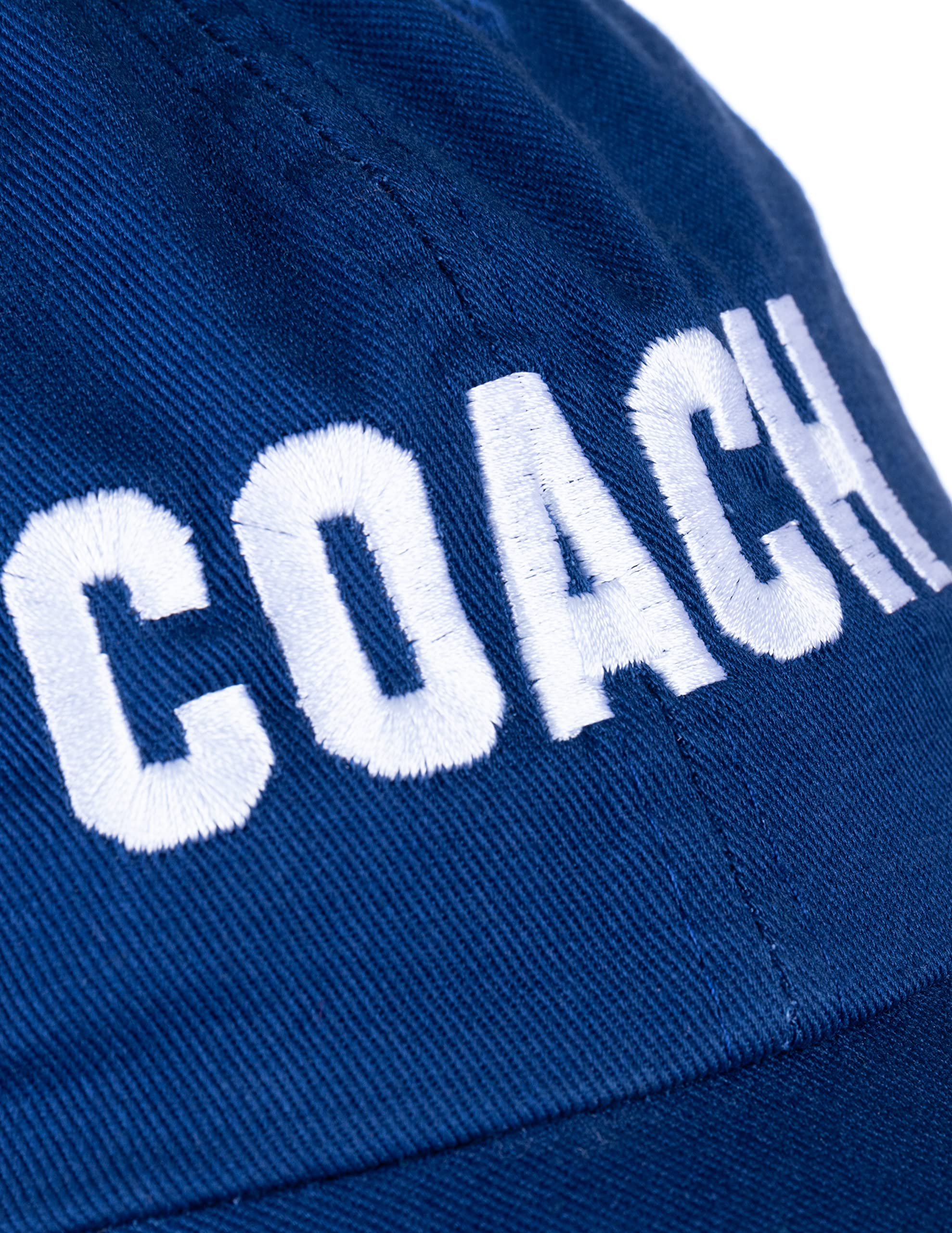 Ann Arbor T-shirt Co. Coach | Royal Blue Coaching Baseball Hat, Men & Women Team Cap - (Royal, DadHat)