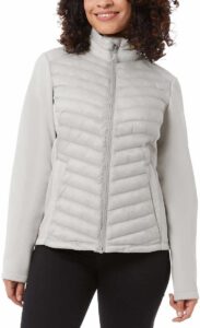 32 degrees womens mixed media jacket (as1, alpha, x_s, regular, antarctica, x-small)