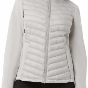 32 DEGREES Womens Mixed Media Jacket (as1, alpha, x_s, regular, Antarctica, X-Small)