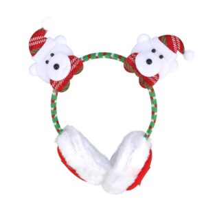 USHOBE Christmas Earmuffs Winter Furry Ear Warmer Foldable Winter Ear Covers Christmas Plush Earmuffs ()