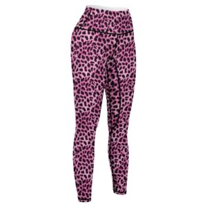 Lurhonp Leopard Print Yoga Pants for Women,Workout Running High Waist Leggings,Color4,XL