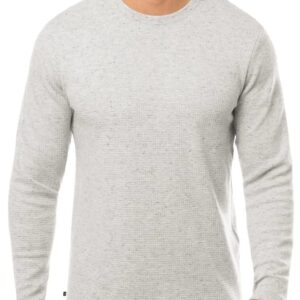 TravisMathew Cloud Waffle Crew Heather Light Grey 2XL