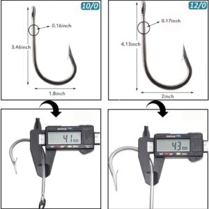 Shark Fishing Rig Double Tuna Hook Rig Shark Leaders 400lb Super Strong Stainless Steel Cable Wire Leader Shark Rigs Saltwater Fishing Tackle