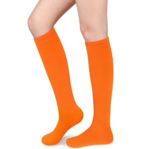 Orange Knee High Socks for Women Knee High Orange Socks Velma Socks Orange High Socks Long Orange Socks Knee High Socks