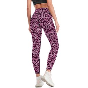 lurhonp leopard print yoga pants for women,workout running high waist leggings,color4,xl