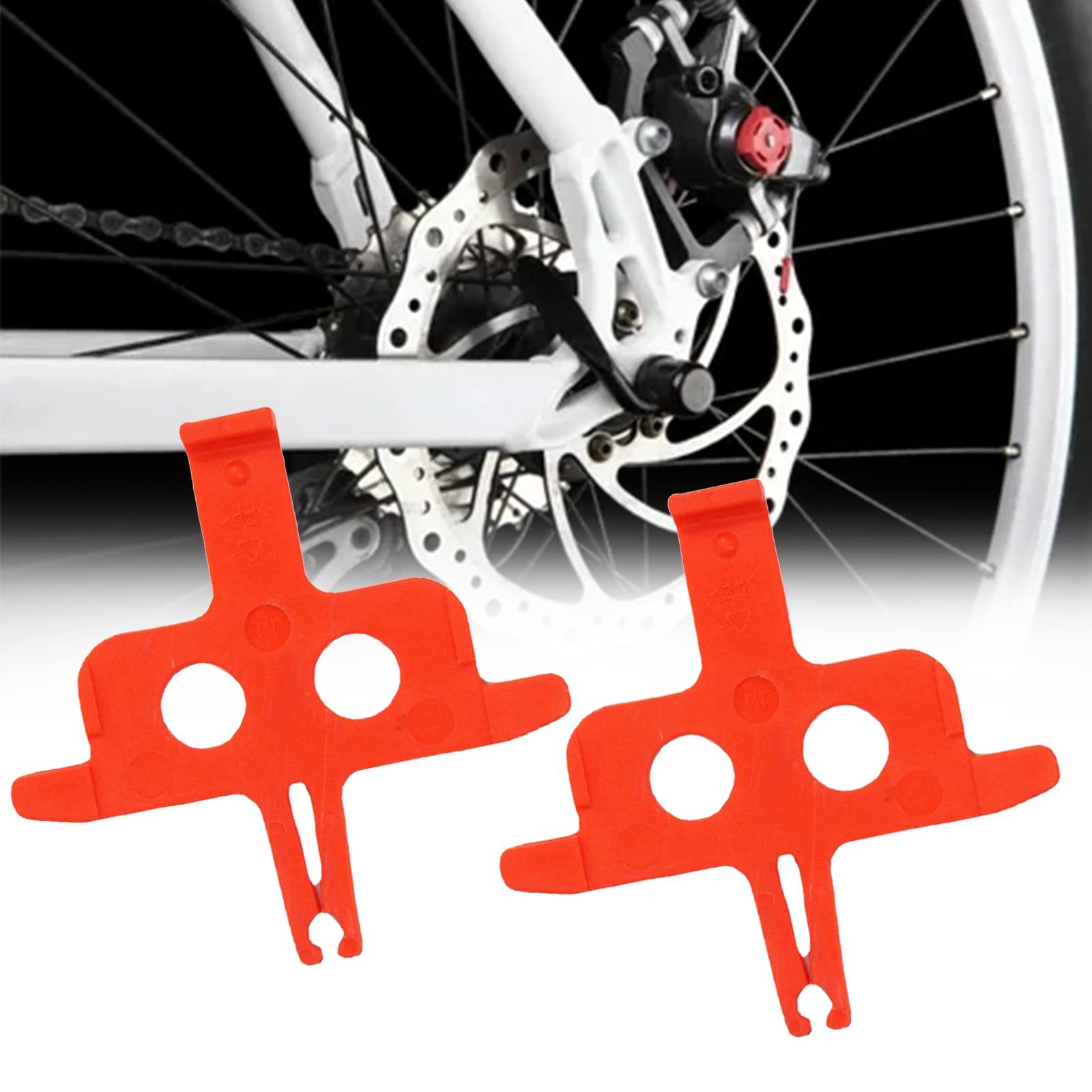 kingsea 12PCS Bicycle Brake Spacer,Disc Empty Pinch,Hydraulic Disc Brake Pads Spacer Instert Bicycle Brake Spacer Disc Brakes Cycling Spare Parts for Shimano,MTB or Road Bike(Type C)