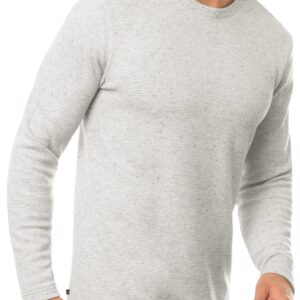 TravisMathew Cloud Waffle Crew Heather Light Grey 2XL