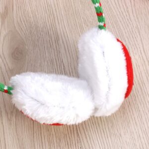 USHOBE Christmas Earmuffs Winter Furry Ear Warmer Foldable Winter Ear Covers Christmas Plush Earmuffs ()