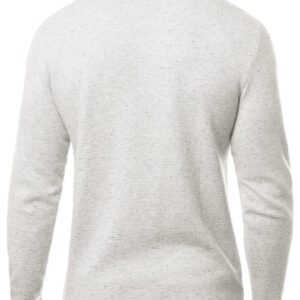 TravisMathew Cloud Waffle Crew Heather Light Grey 2XL