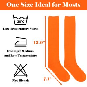 Orange Knee High Socks for Women Knee High Orange Socks Velma Socks Orange High Socks Long Orange Socks Knee High Socks