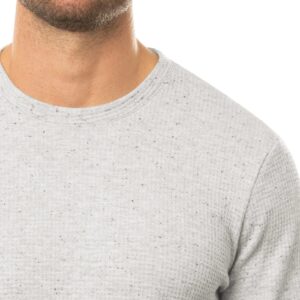 TravisMathew Cloud Waffle Crew Heather Light Grey 2XL