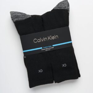 Calvin Klein Men's Crew Socks - 5 Pairs Performance Cushion Comfort Crew Socks - Breathable Athletic Socks for Men (7-12), Size 7-12, BlackGrey