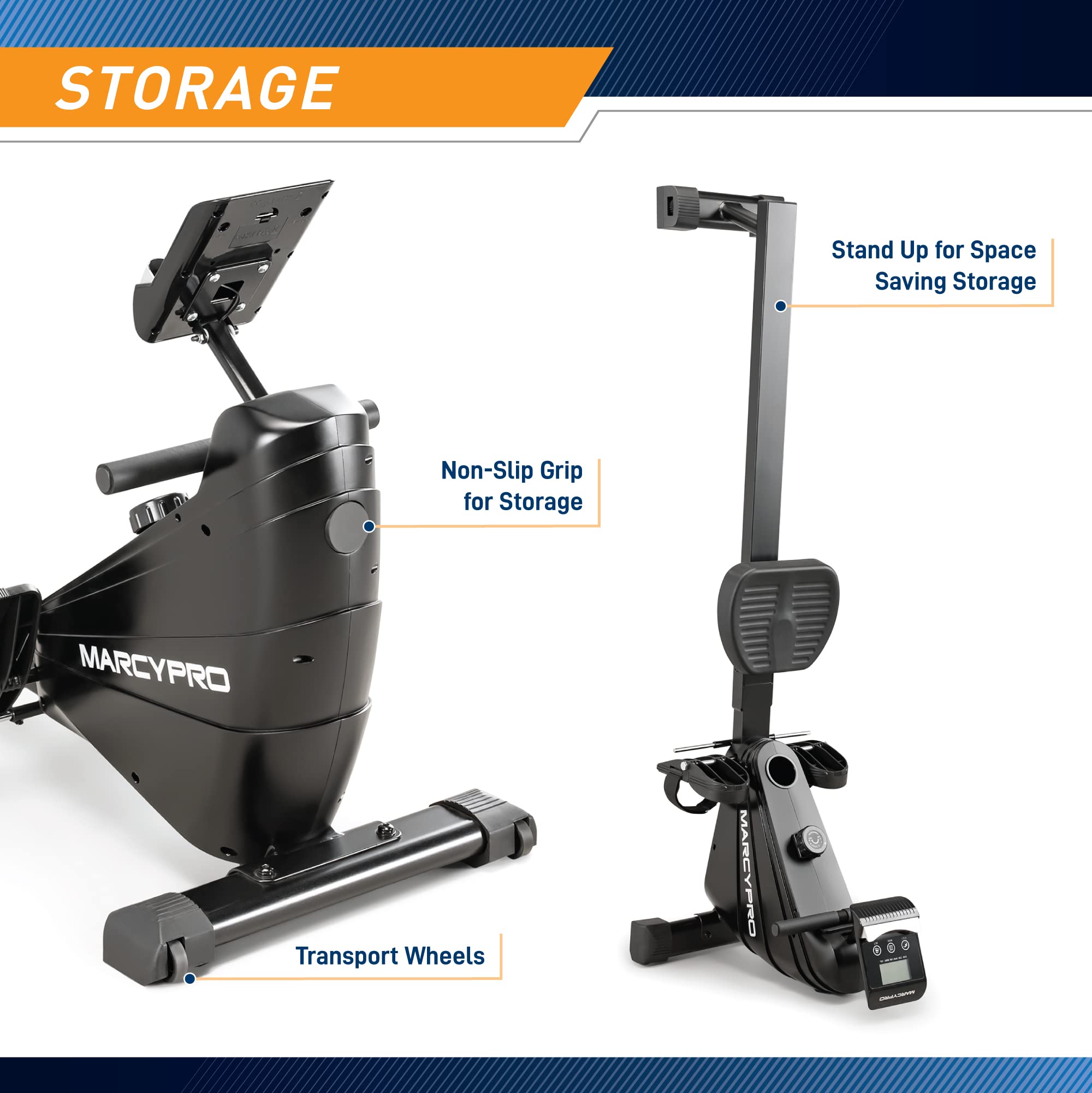 Marcy Compact Rowing Machine with Magnetic Resistance XJ-6860RW