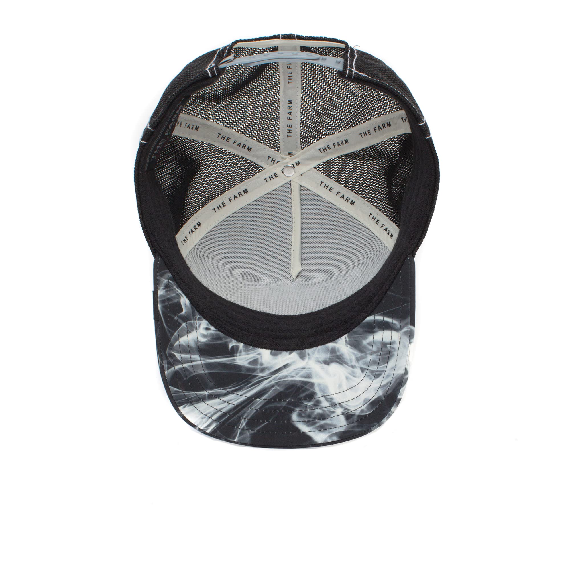 Goorin Bros. The Farm Noir Capsule Trucker Cap, Black/Maltese Rooster, One Size