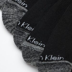 Calvin Klein Men's Crew Socks - 5 Pairs Performance Cushion Comfort Crew Socks - Breathable Athletic Socks for Men (7-12), Size 7-12, BlackGrey