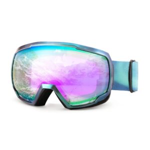 FEISEDY Goggles OTG - Over Glasses Motorcycle/Ski/Snowmobile Goggles for Men Women & Youth - 100% UV Protection B2960