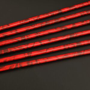 ZSHJGJR 30" Carbon Arrows Archery Hunting Arrows Spine 500 with Removable Tips Targeting Practice Arrows for Compound Recurve Bow (12, Red)