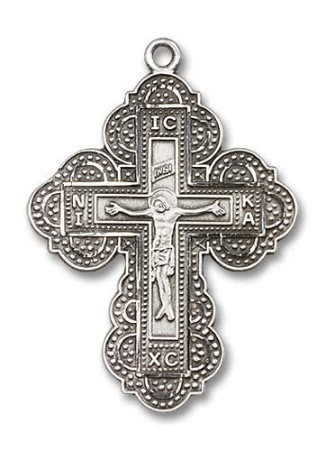 EXTEL Large Sterling Silver Irene Cross Medal, Made in USA B-0266SS