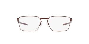 oakley men's ox5073 sway bar rectangular prescription eyewear frames, brushed grenache/demo lens, 53 mm