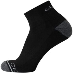 Calvin Klein Men's High Quarter Socks - 12 Pack Breathable Soft Cushion Mini Crew Athletic Socks for Men (Shoe Size: 6-12.5), Size 7-12, Black Assorted