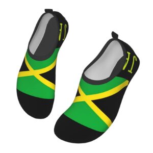 Men's Women's Jamaican Flag Water Shoes Barefoot Quick Dry Slip-on Aqua Socks for Yoga Beach Sports Swim surf