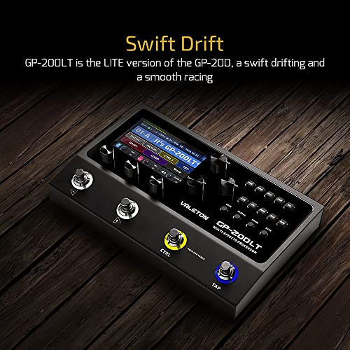 Valeton GP-200LT Multi Effects Pedal Multi Effects Processor Guitar Effects Pedal Bass Pedal Amp Modeling IR Cabinets Simulation Multi-Effects with FX Loop MIDI I/O Stereo OTG USB Audio Interface