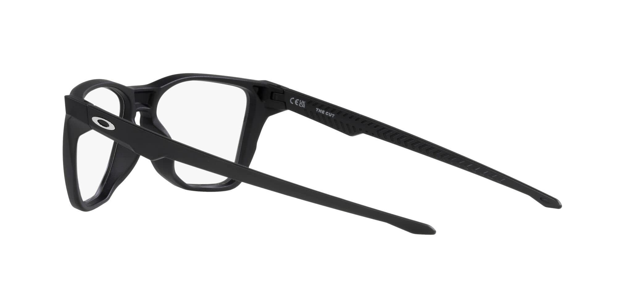 Oakley Men's Ox8058 The Cut Square Prescription Eyewear Frames, Satin Black/Demo Lens, 56 mm