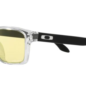 Oakley Men's Holbrook (A) Rectangular Sunglasses, Clear/Prizm Gaming, 56 mm