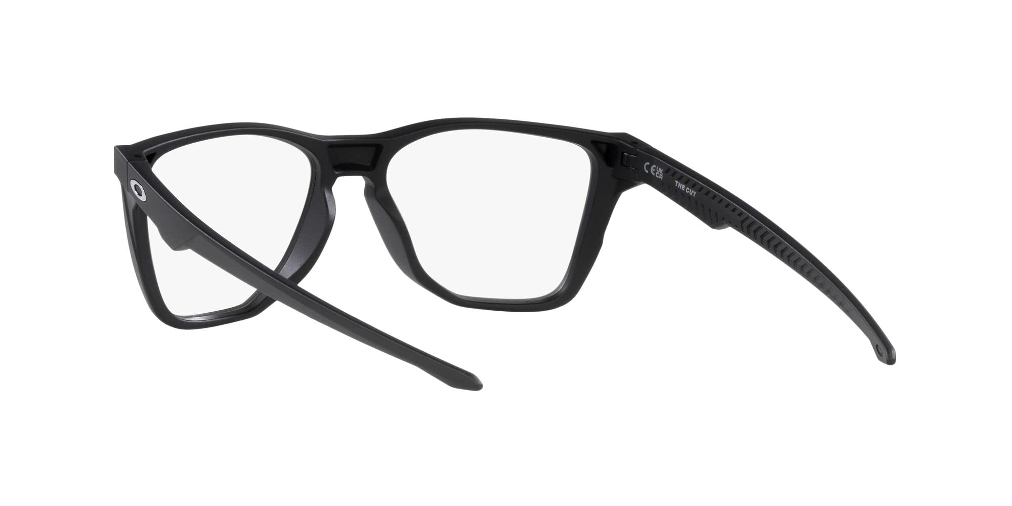 Oakley Men's Ox8058 The Cut Square Prescription Eyewear Frames, Satin Black/Demo Lens, 56 mm