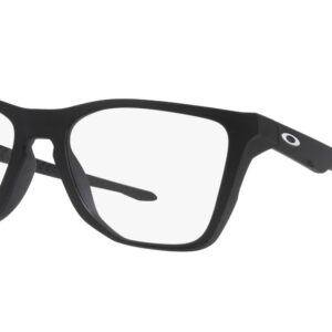 Oakley Men's Ox8058 The Cut Square Prescription Eyewear Frames, Satin Black/Demo Lens, 56 mm