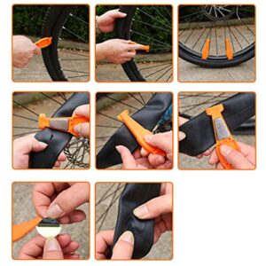 INOOMP 1 Set Bicycle tire Lever tire Repair Patches tire Repair Tools Bike Repair kit tyre Remover Bike tire Repair Accessory Bike Tool Bike Tires MTB Tires Bike Supply Nylon car Sticker