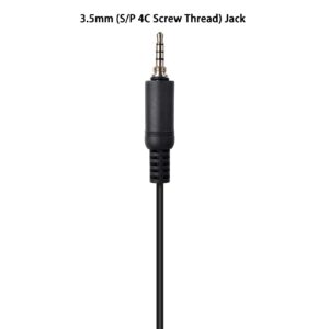 UAYESOK 3.5mm Screw Thread Speaker Mic IP54 Waterproof for Yaesu Vertex VX-6 VX-6R VX-7R VX-170 FT-270 HT Standard Horizon HX210 HX270 HX400 HX750S HX870 HX890 Handheld Marine Radio Transceiver