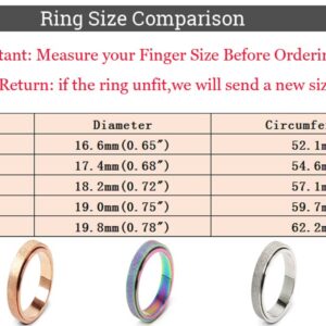 OreilleStar Anxiety Ring for Women Fidget Ring Fidget Toys Adults Spinner Rings for Anxiety Fidget Rings for Anxiety for Women Band Ring Size 8