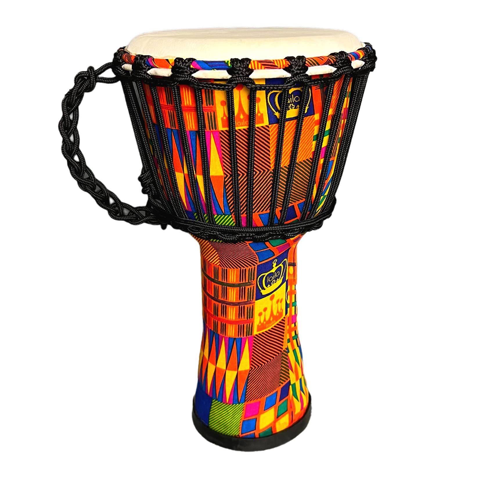 RUOSWTE 8-inch Djembe Drum, West African Style Hand Drum，Drum Circles,Percussion Music Bongo Drum，Music Healing Instrument