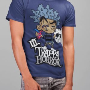 Jordan 4 Midnight Navy Lil TrappaHorror Shirt to Match Men's Sneakers Lil-Trappa-Horror, Jordan 4s Midnight Navy Tshirt