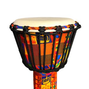 RUOSWTE 8-inch Djembe Drum, West African Style Hand Drum，Drum Circles,Percussion Music Bongo Drum，Music Healing Instrument