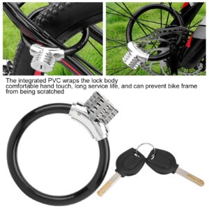 HERCHR Bike Lock Cable, Portable Bike Locks Heavy Duty Anti Theft with 2 Keys for Mountain/Road Bikes