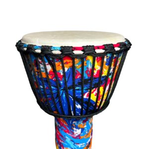 Djembe Drum 10inch Musical Instruments Hand Drums, Adult African Drums，Musician Gifts (Sea blue)