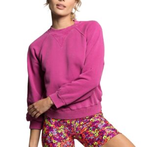 Maaji Women's Long Sleeve Sweatshirt, Pink, SM