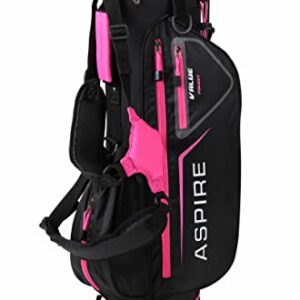 Aspire Xlite Super Performance Precise Junior Golf Club Set, Pink Set for Girls Ages 6 to 8, Right Handed